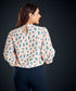 Long Sleeve Chiffon Printed Top