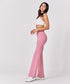 Ponte Flared Pink Pant