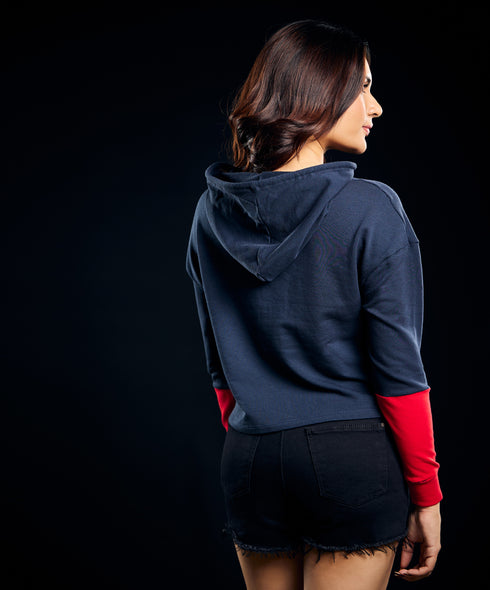 Long Sleeve Mid Paneled Hoodie