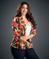 Bold Scattered Printed Blazer