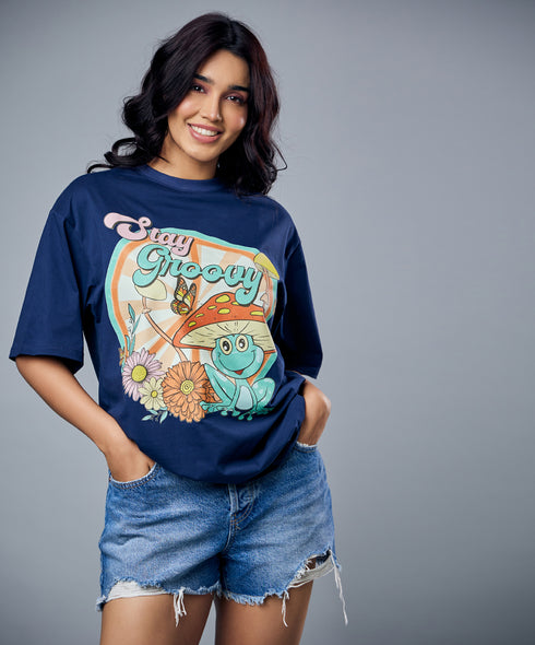 Stay Groovy Oversized Tshirt