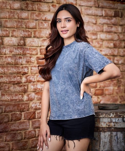 Acid Wash Grey T-Shirt