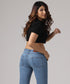 Light Blue Mid Waist Skinny Jean