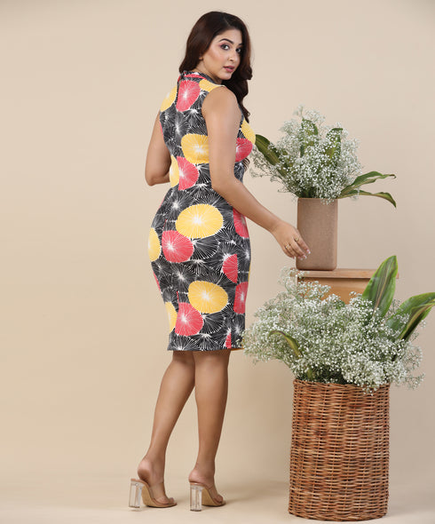 Floral Bodycon Printed Dress
