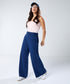 Blue Pleated Pant (Short length)