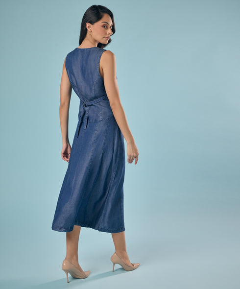 Tencel Front Buttoned Skirt