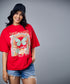 Dreamer Oversized Red Tshirt