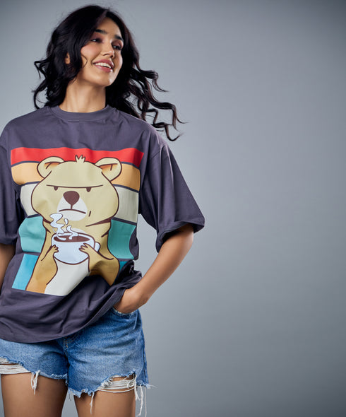 Angry Bear Printed Shirt