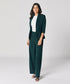 Green Flared Formal Trouser