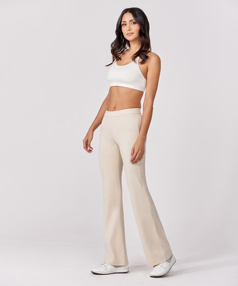 Ponte flared pant - Beige
