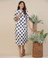 Large Polka Printed Kurtha Dress