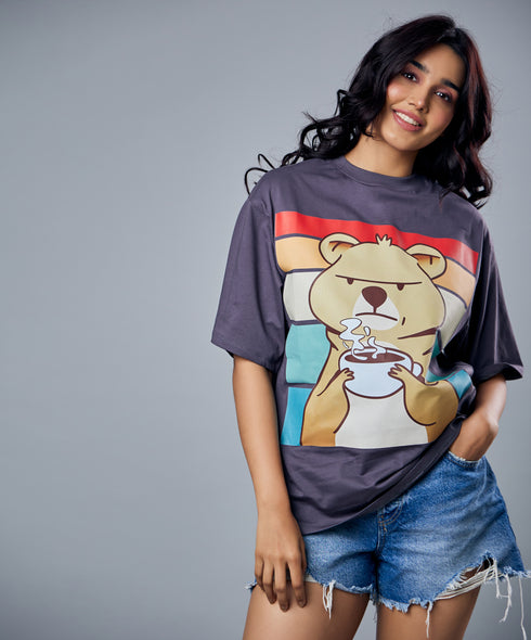 Angry Bear Printed Shirt