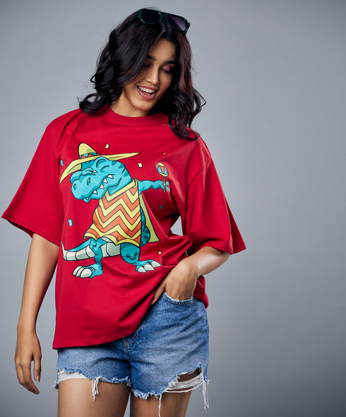 Swaging Carnival Croc Oversized Tshirt