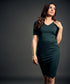 Vneck Bodycon Green Dress