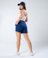 Navy Blue Pleated short