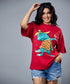 Swaging Carnival Croc Oversized Tshirt