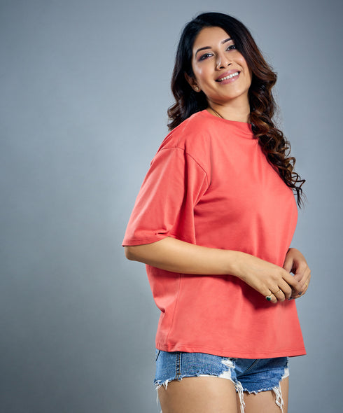 Oversized Dark Orange Tshirt