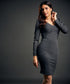 Ponte Shift Grey Dress