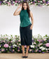High Low Sleeveless Cotton Green Top