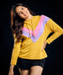 Oversized Colour Contrast Long Sleeve Hoodie