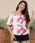 Off Shoulder Elasticated Printed Top