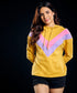Oversized Colour Contrast Long Sleeve Hoodie