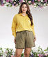 Oversized Cotton Yellow Shirt
