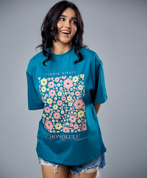 Honolulu Flower Market Tshirt