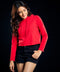Long Sleeve Red Hoodie