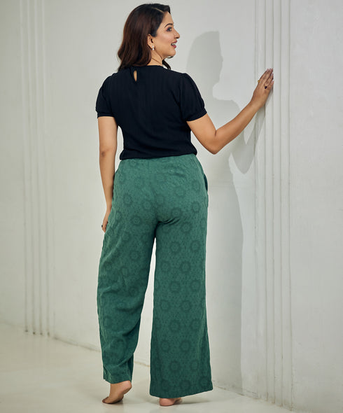 Cotton Drawstring Waist Culottes