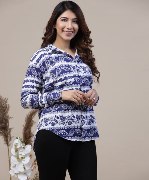 Long Sleeve Oversized Ladies Shirt