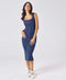 Scoop Neck Denim Body-Con Dress