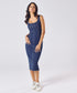 Scoop Neck Denim Body-Con Dress