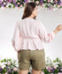 Front Tie Pink Cotton Top