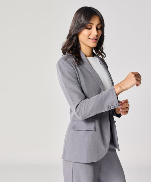 Grey Oversized Every Day Blazer