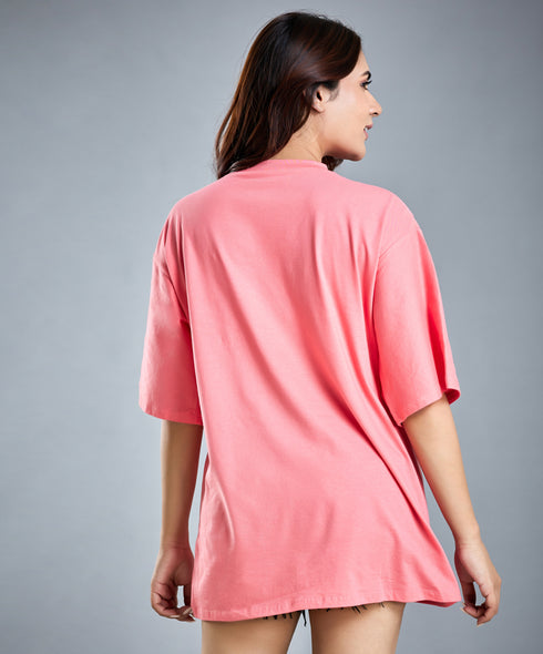 Oversize Pink Monster T-Shirt