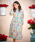Pleated Long Sleeve Floral Dress