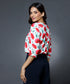 Printed Vneck Half sleeve top