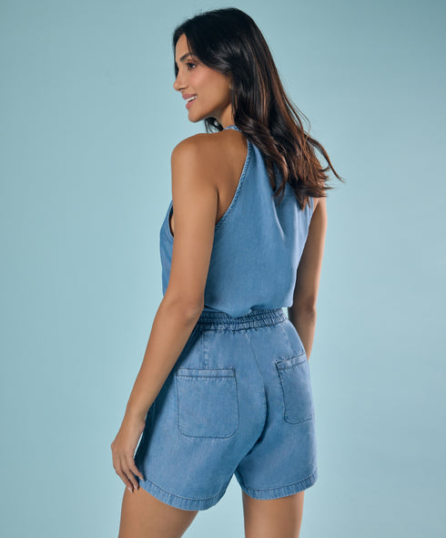 Tencel Waist Elasticed Short