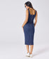 Scoop Neck Denim Body-Con Dress