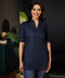 Sleeve Detailed Linen Kurtha Top