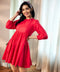 Candice Two Way Red Cotton Dress