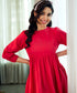 Candice Two Way Red Cotton Dress