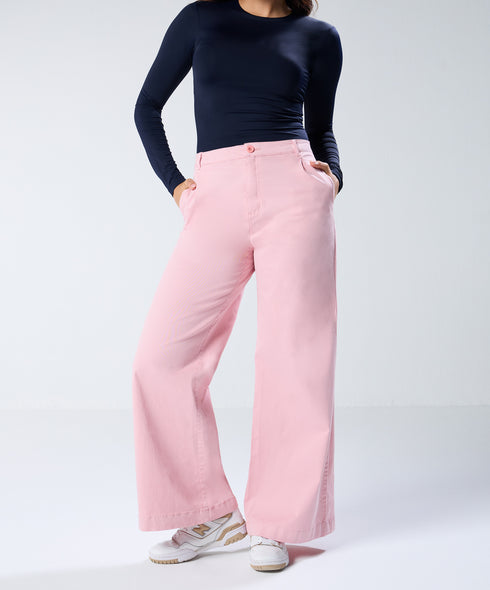 Pink Twill Pant (Long length)