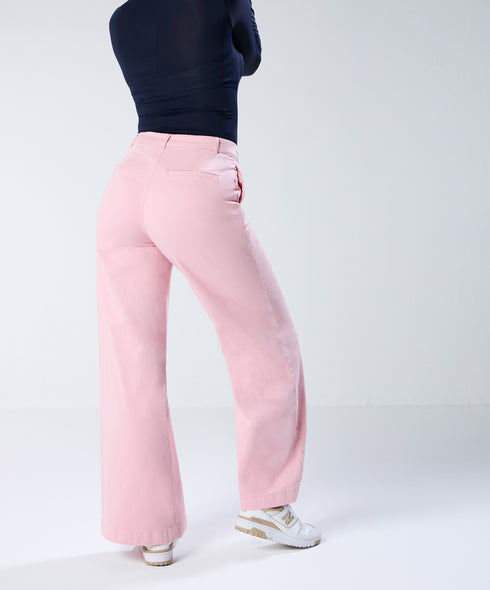 Pink Twill Pant (Long length)