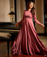 Long Sleeve Chiffon Maxi Dress