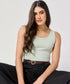 Light Green Rib Cami Top