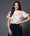 Puff Sleeve Printed  Top