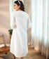 Loose Fitted White Cotton Dress