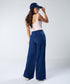 Blue Pleated Pant (Short length)